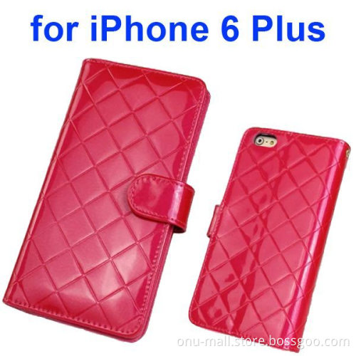 Top Grade Multifunctional Flip Wallet Leather Case for iPhone 6 Plus 5.5 Inch with Card Holder and Lanyard